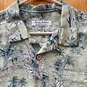 Tommy Bahama Tropical Print Green Shirt